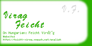 virag feicht business card